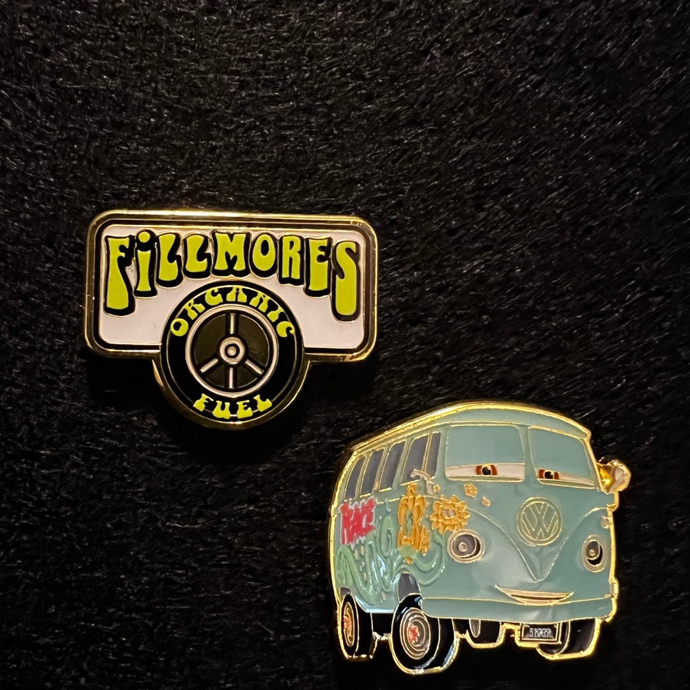 Loungefly Fillmore Organic Fuel Pin Set - Black, Yellow, Blue
